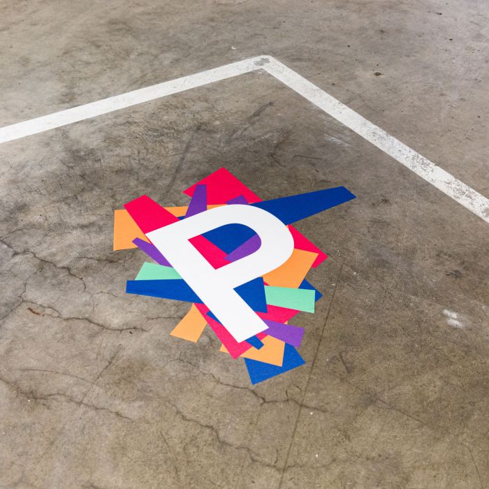 Productiehal vloermarkering